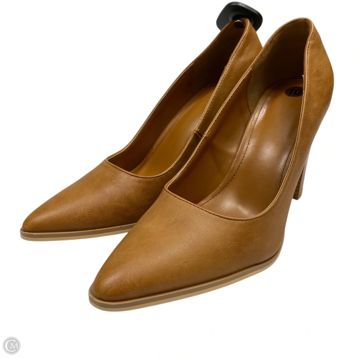 Shoes Heels Block By Clothes Mentor In Tan, Size: 10