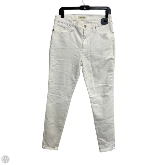 Jeans Skinny By Madewell In White Denim, Size: 12