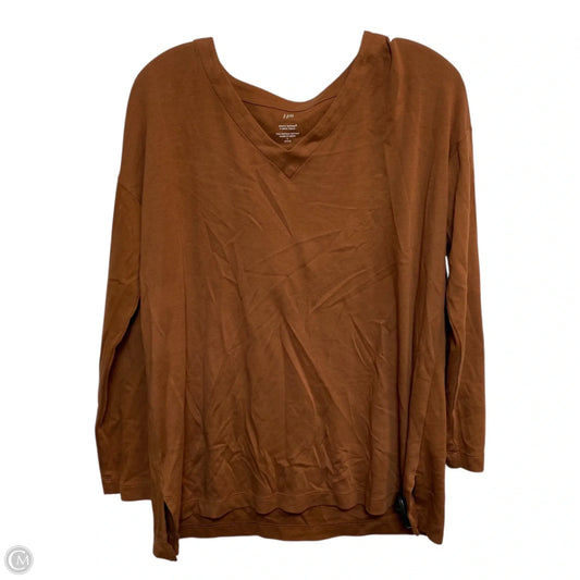 Top Long Sleeve By J. Jill In Brown, Size: Sp