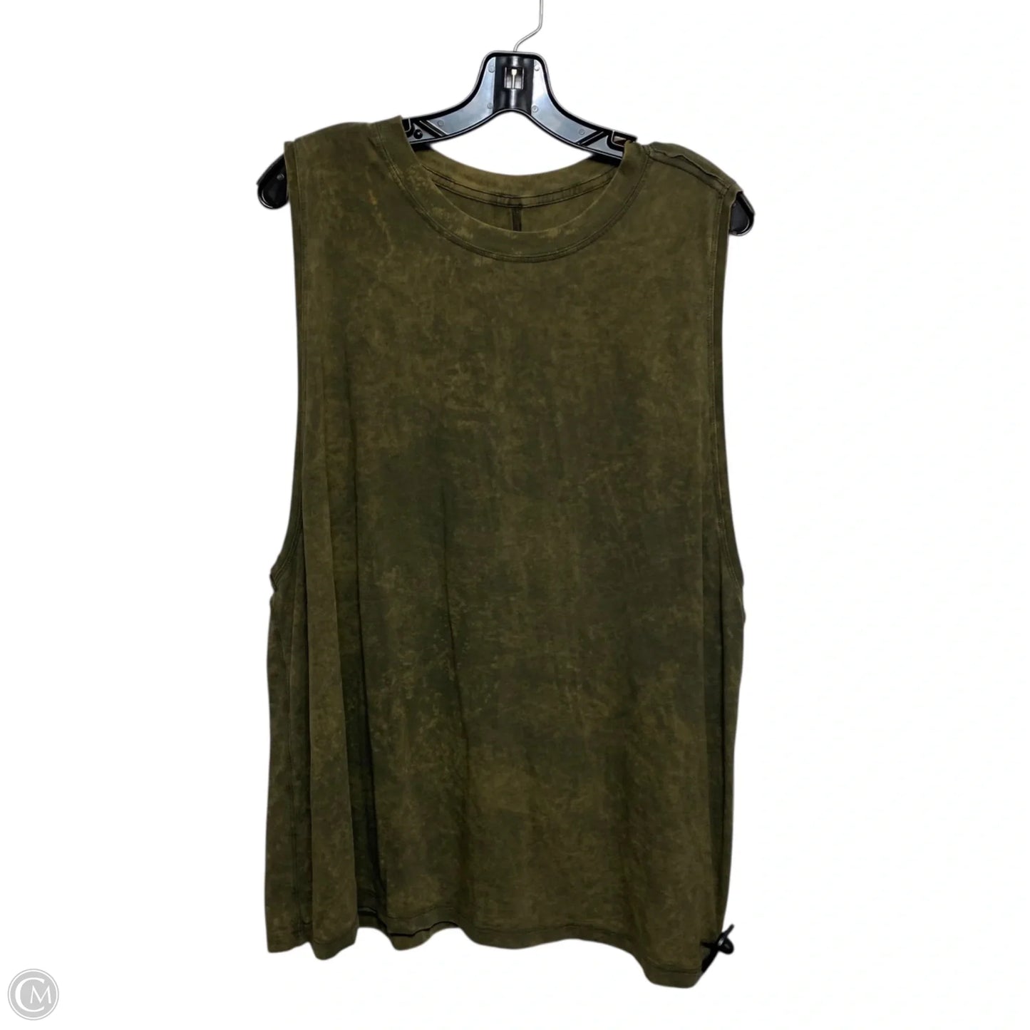 Athletic Tank Top Designer By Lululemon In Green, Size: L