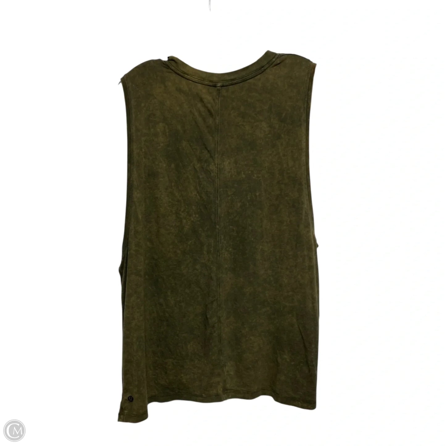 Athletic Tank Top Designer By Lululemon In Green, Size: L