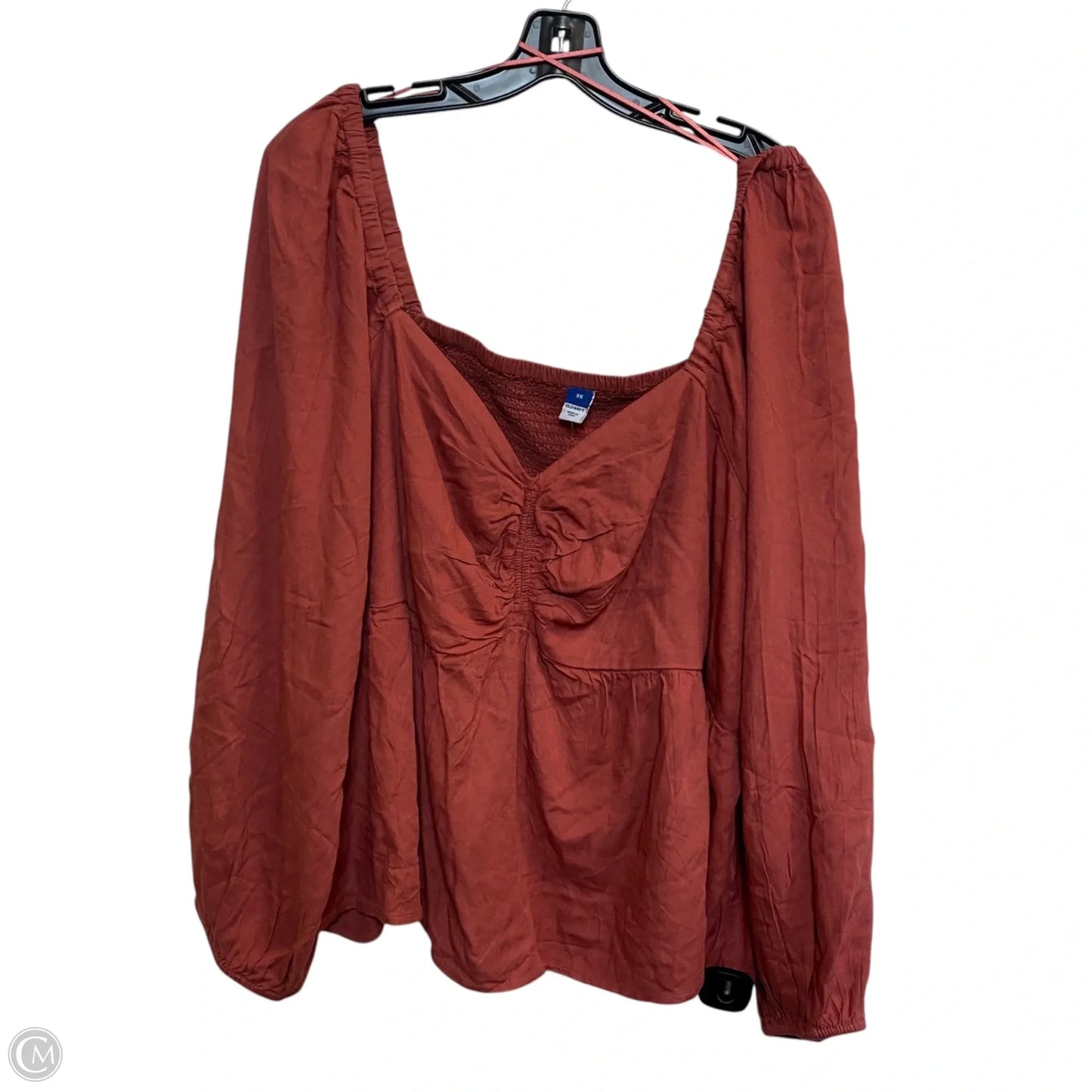 Top Long Sleeve By Old Navy In Brown, Size: 3x