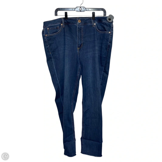 Jeans Skinny By Seven 7 In Blue Denim, Size: 18