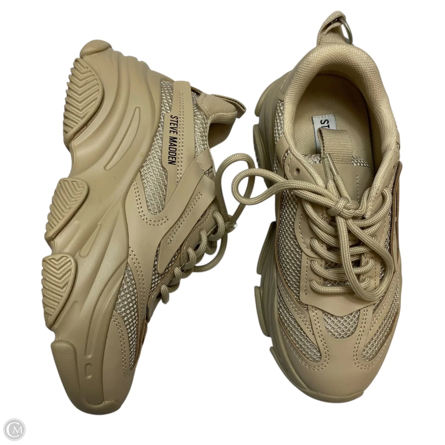 Shoes Sneakers By Steve Madden In Cream, Size: 5.5