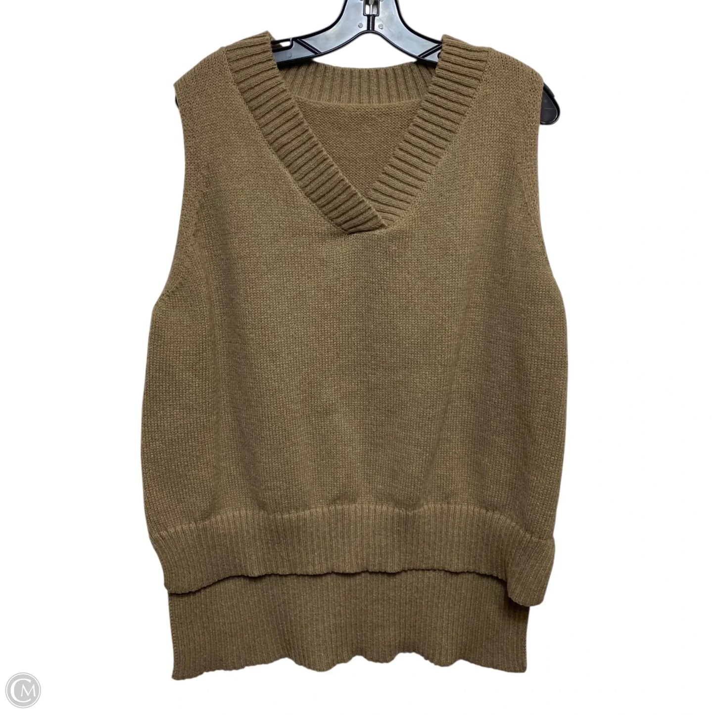 Vest Sweater By Shein In Beige, Size: L
