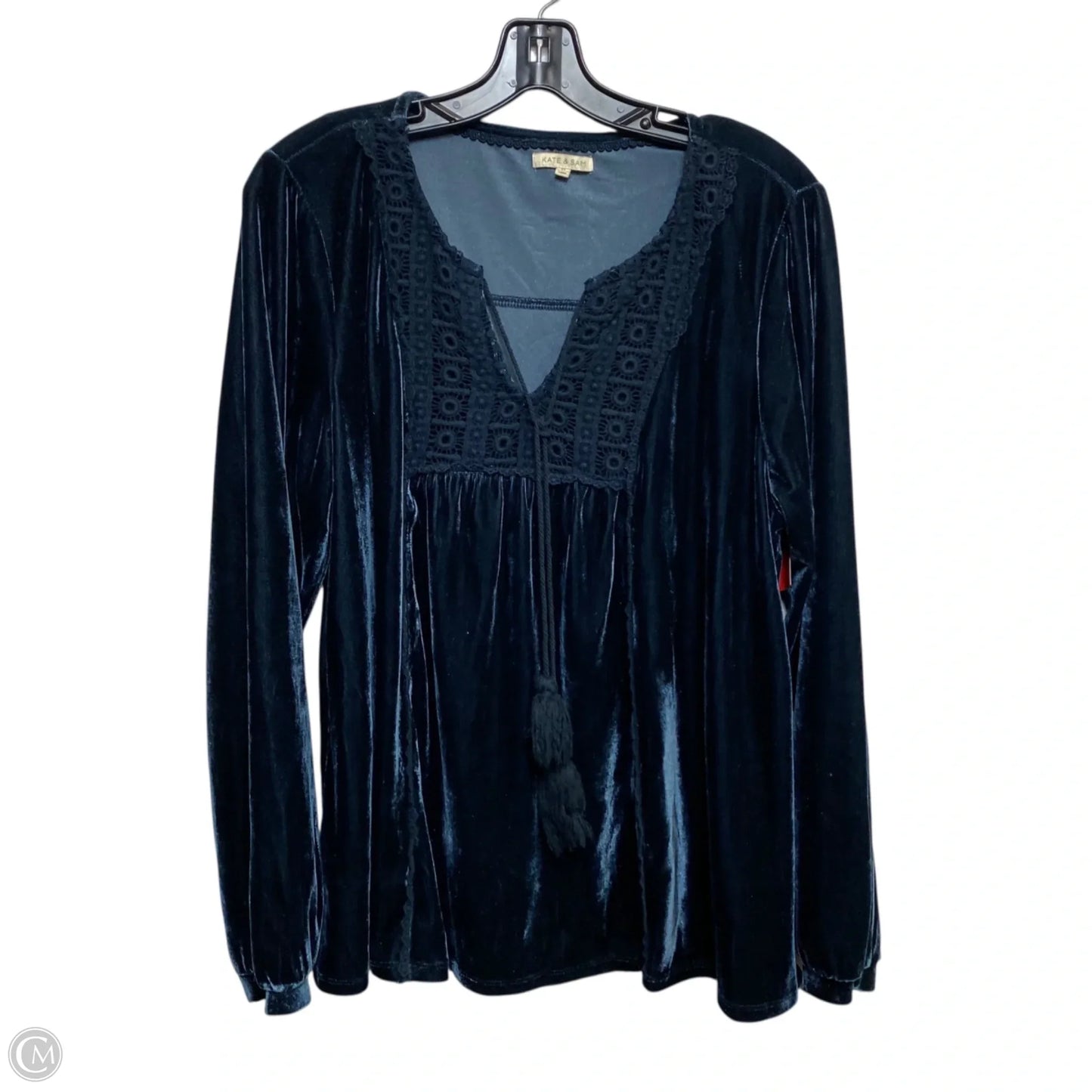 Top Long Sleeve By Kate & Sam In Green, Size: Xl