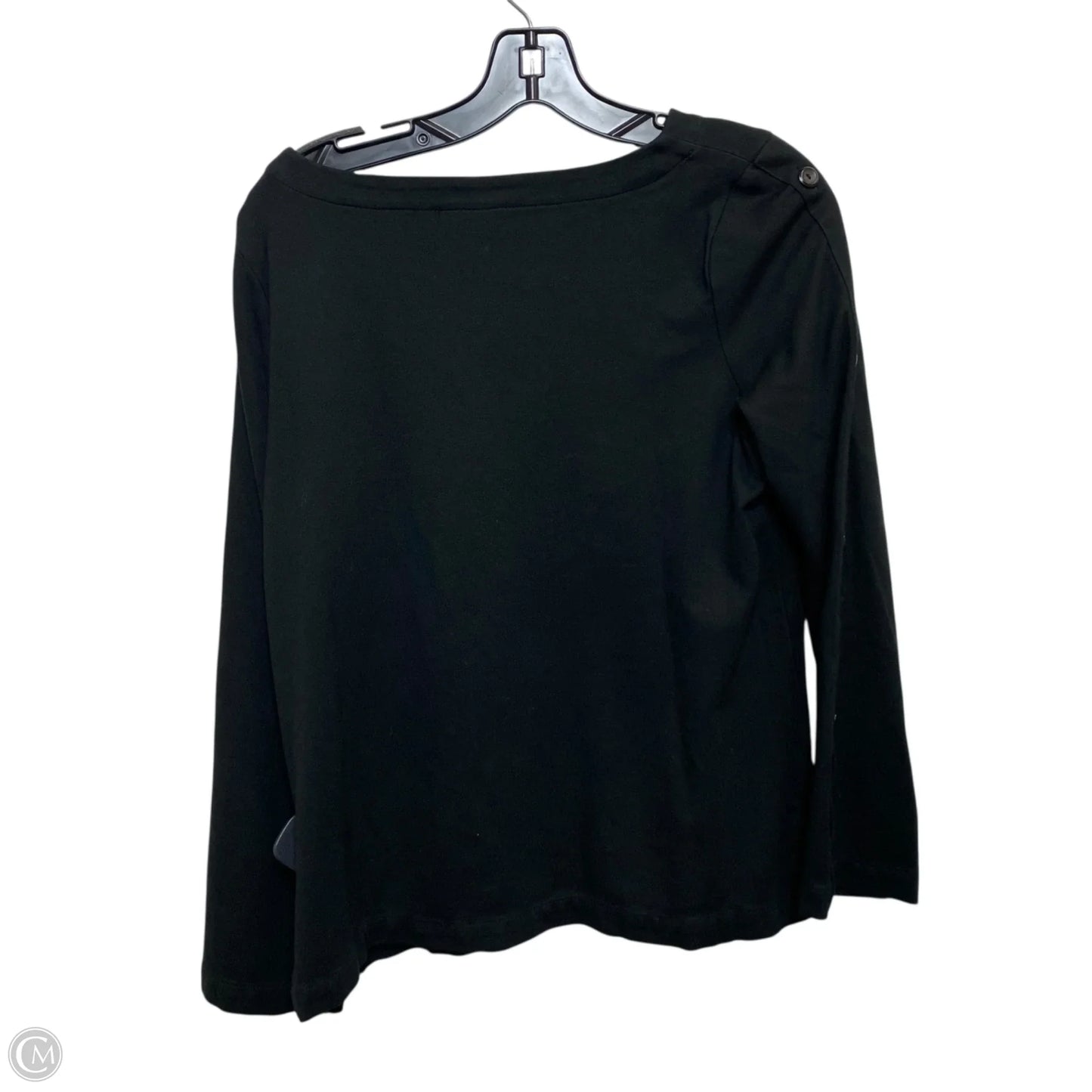 Top Long Sleeve By J. Jill In Black, Size: S