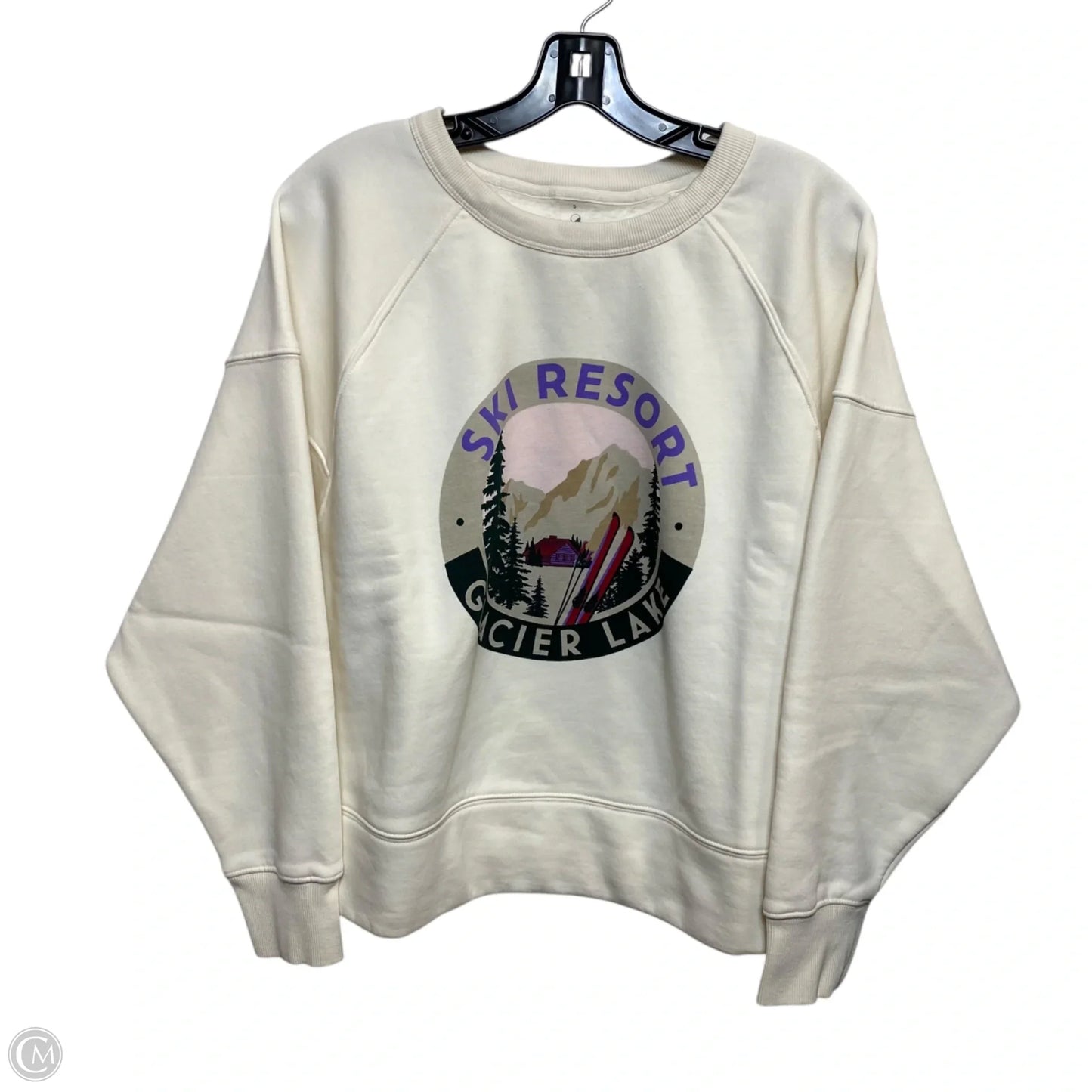 Sweatshirt Crewneck By Lou And Grey In Cream, Size: S