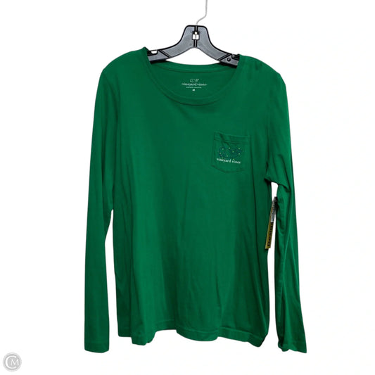 Top Long Sleeve Designer By Vineyard Vines In Green, Size: M