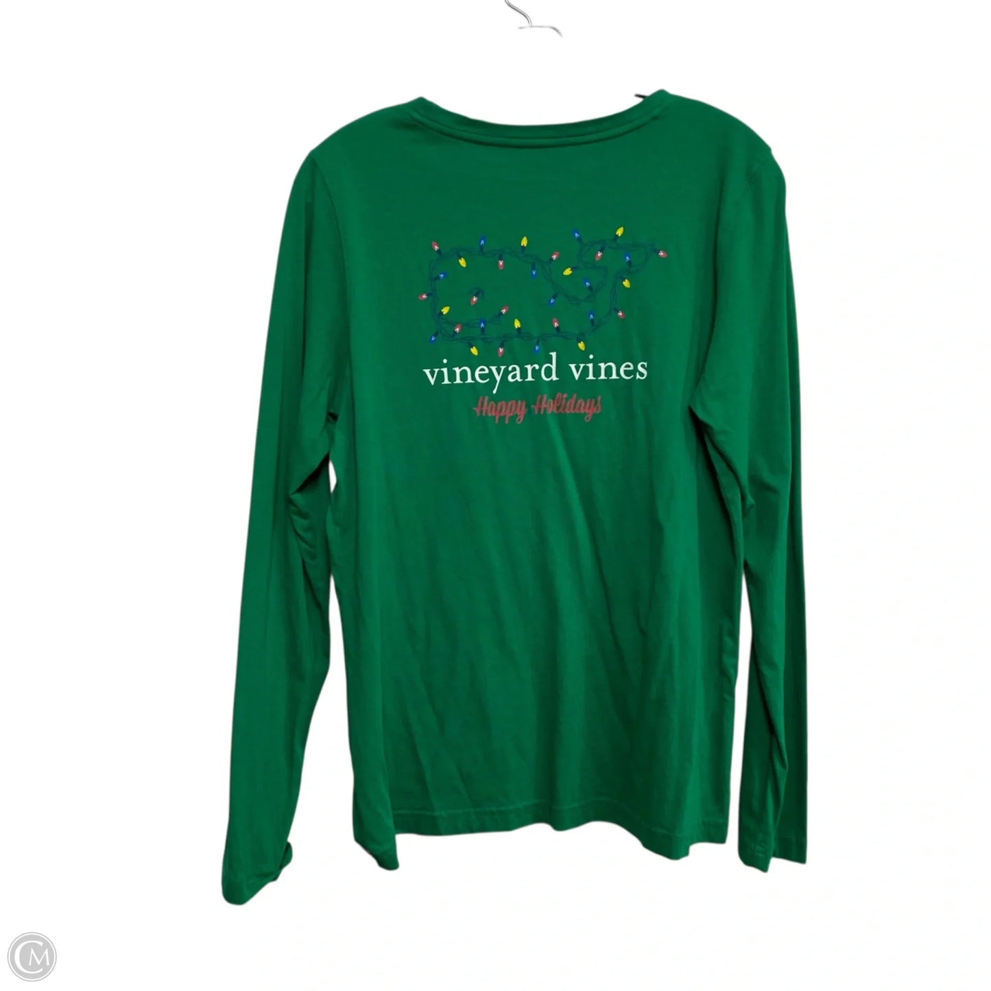 Top Long Sleeve Designer By Vineyard Vines In Green, Size: M