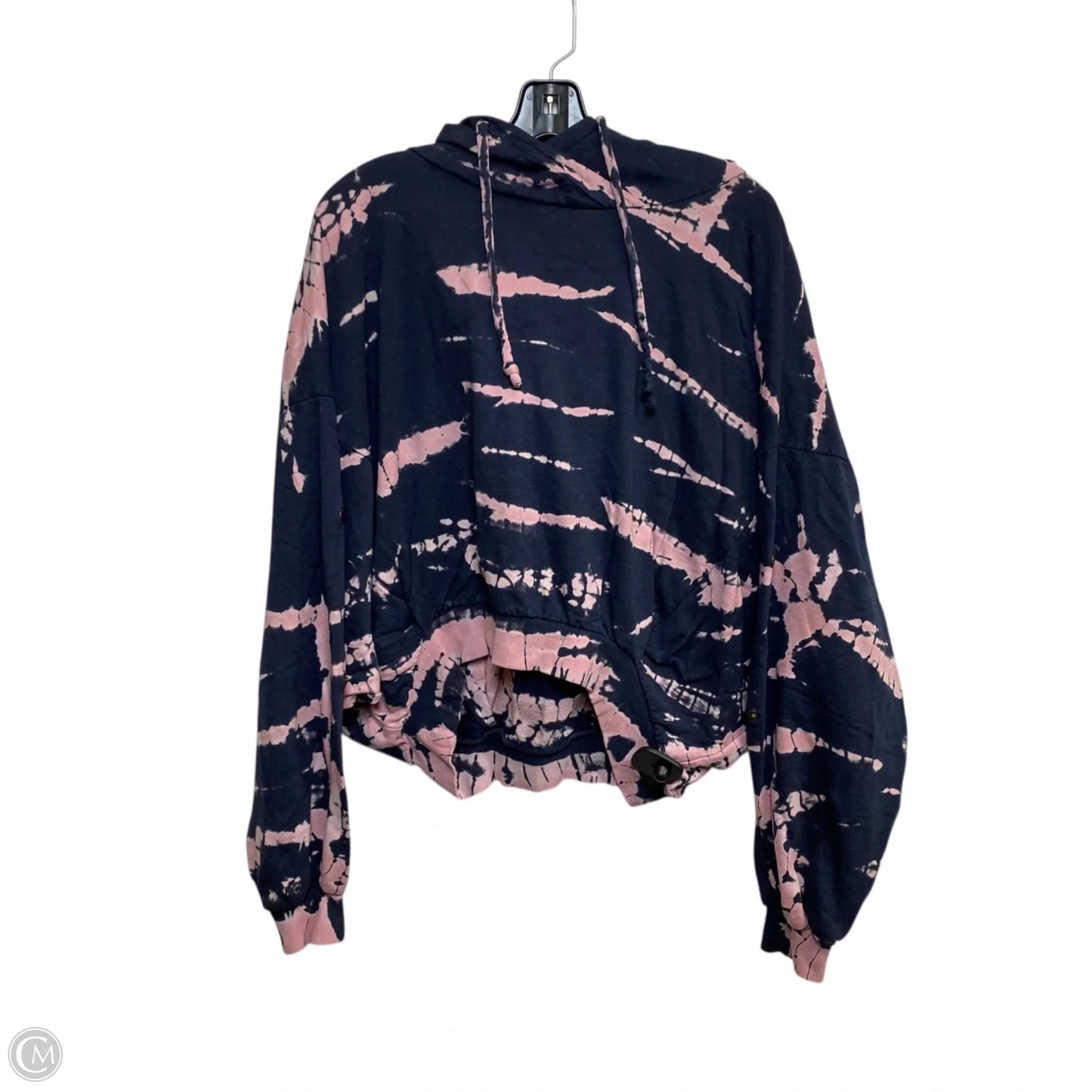 Top Long Sleeve By Young Fabulous & Broke In Tie Dye Print, Size: S