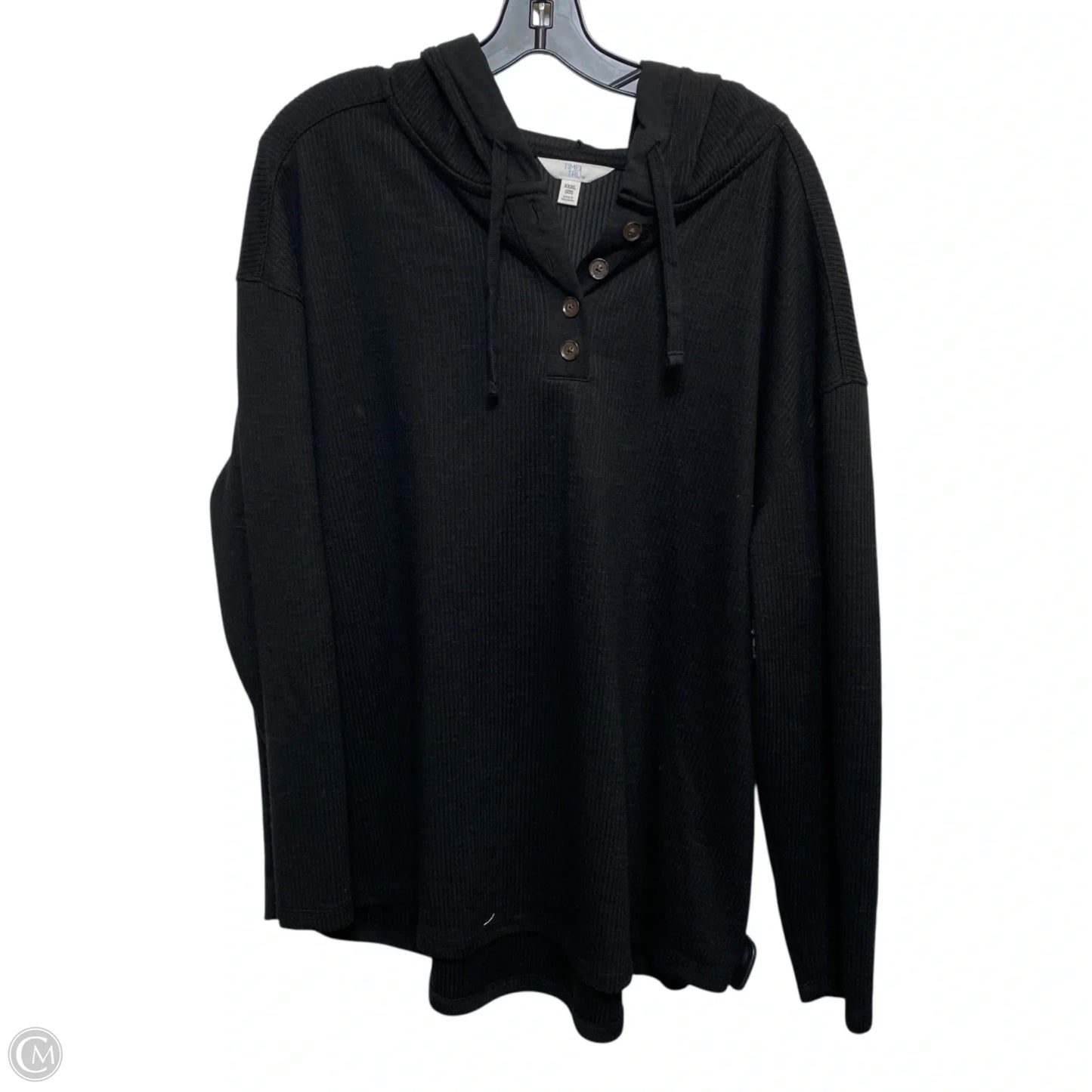 Top Long Sleeve By Time And Tru In Black, Size: 3x
