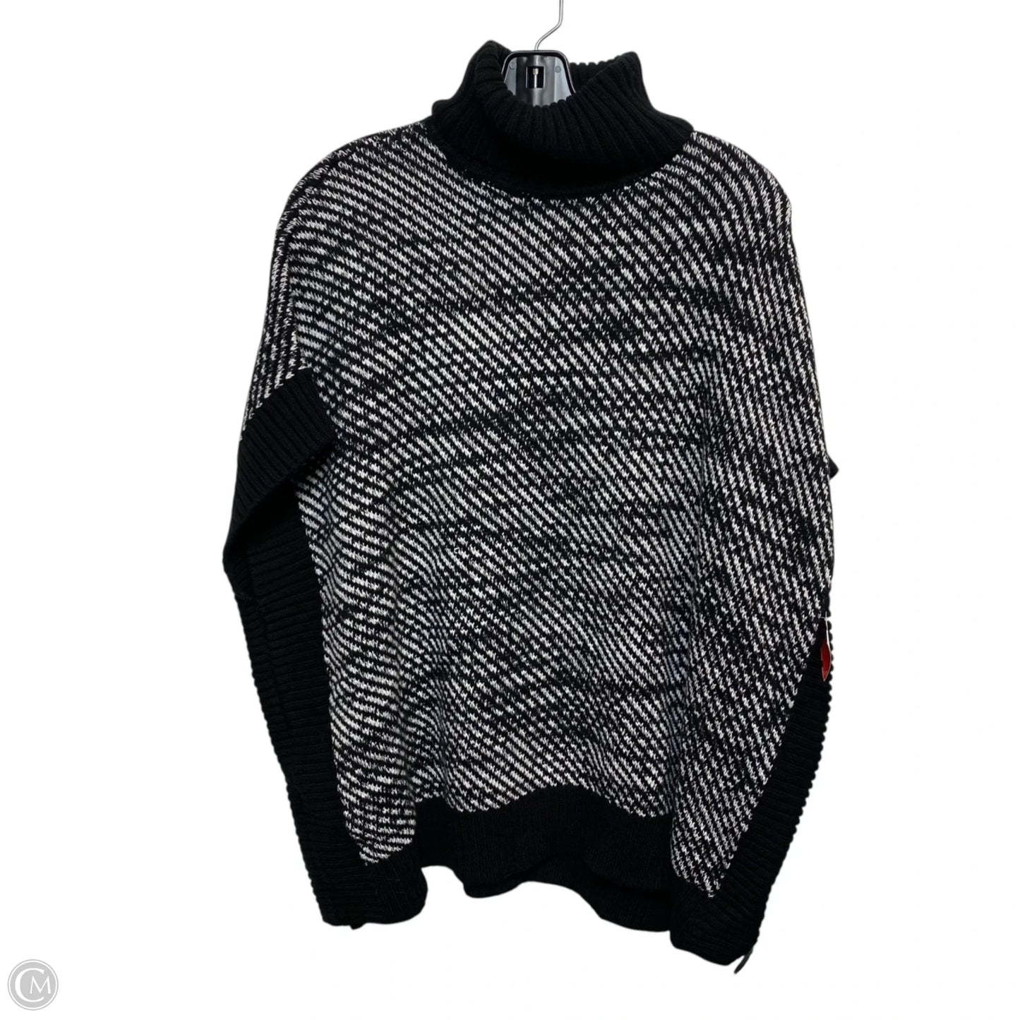 Sweater Short Sleeve By Michael By Michael Kors In Black & White, Size: S