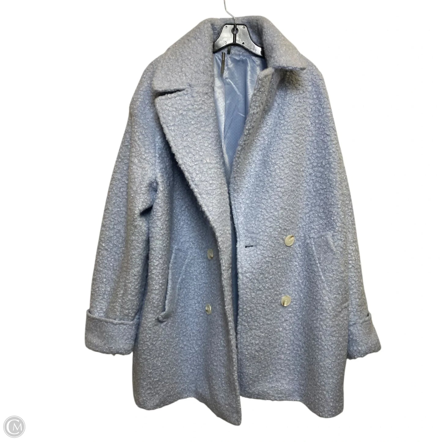 Coat Peacoat By Anthropologie In Blue, Size: L