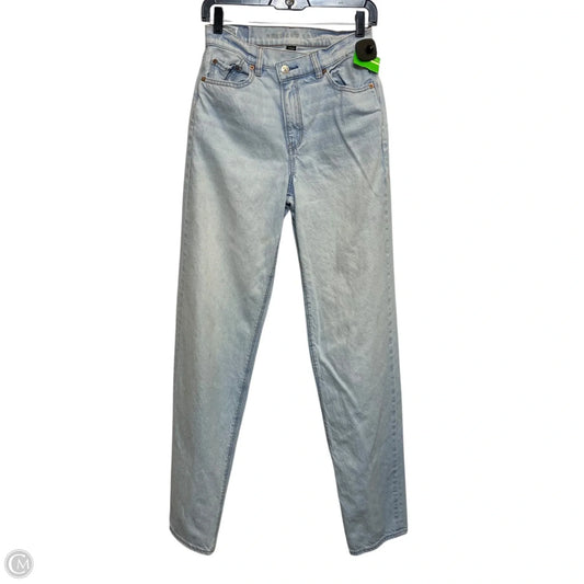 Jeans Straight By American Eagle In Blue Denim, Size: 2