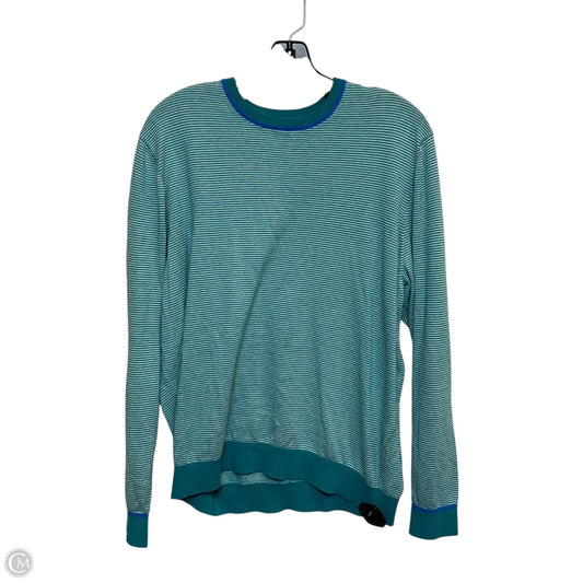 Sweater By Oxford Golf In Green & Grey, Size: L