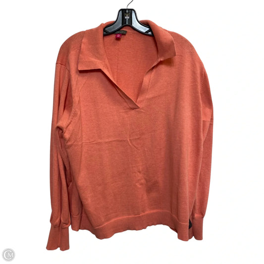 Sweater By Vince Camuto In Orange, Size: Xxl