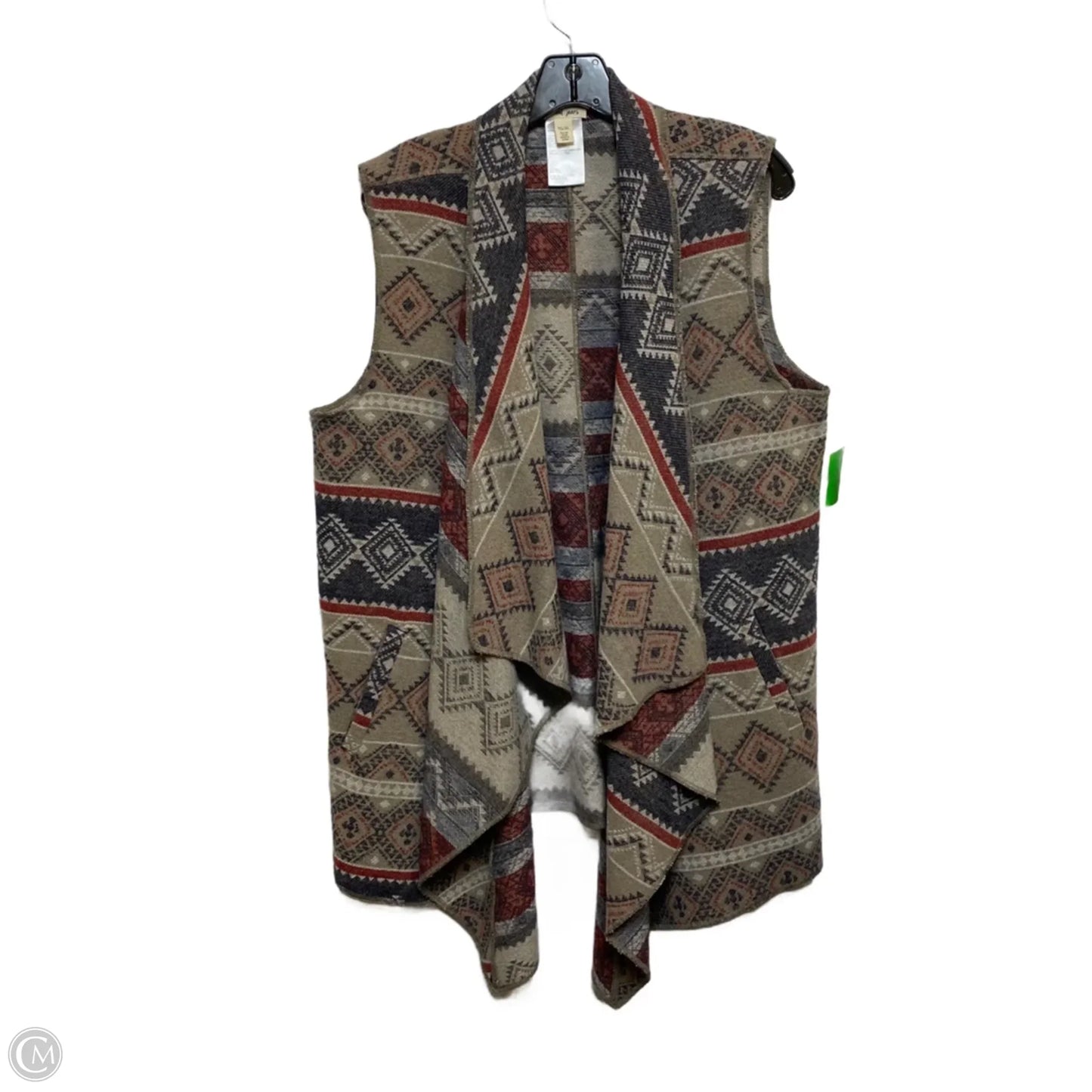 Vest Other By Tribal In Blue & Brown, Size: Xl