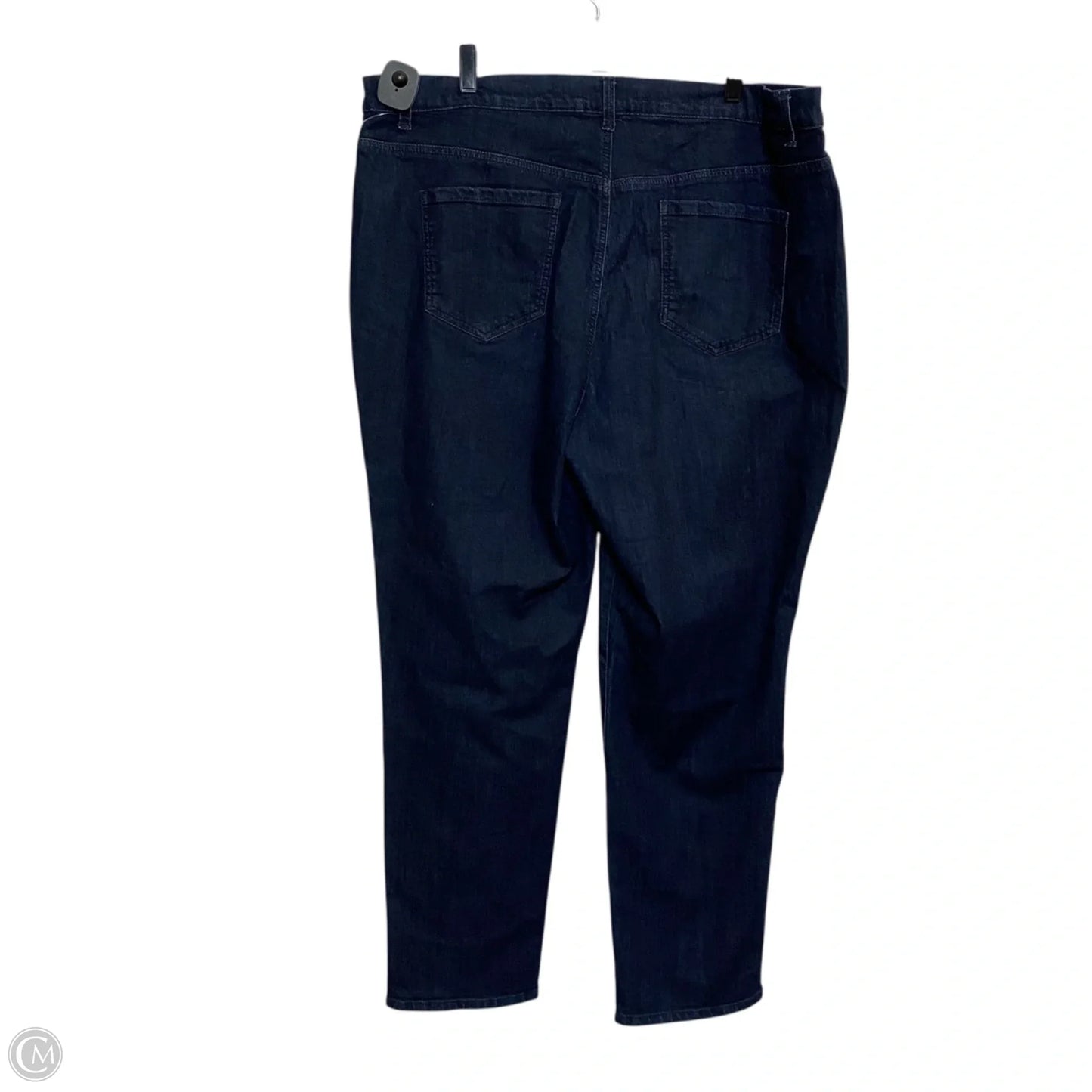 Jeans Straight By Gloria Vanderbilt In Blue Denim, Size: 20