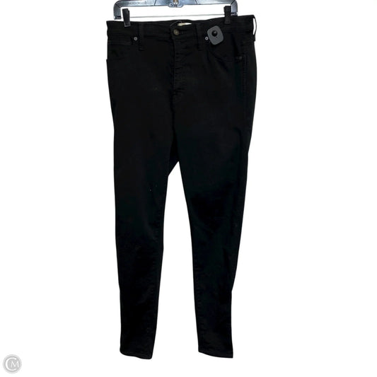 Jeans Skinny By Madewell In Black Denim, Size: 14
