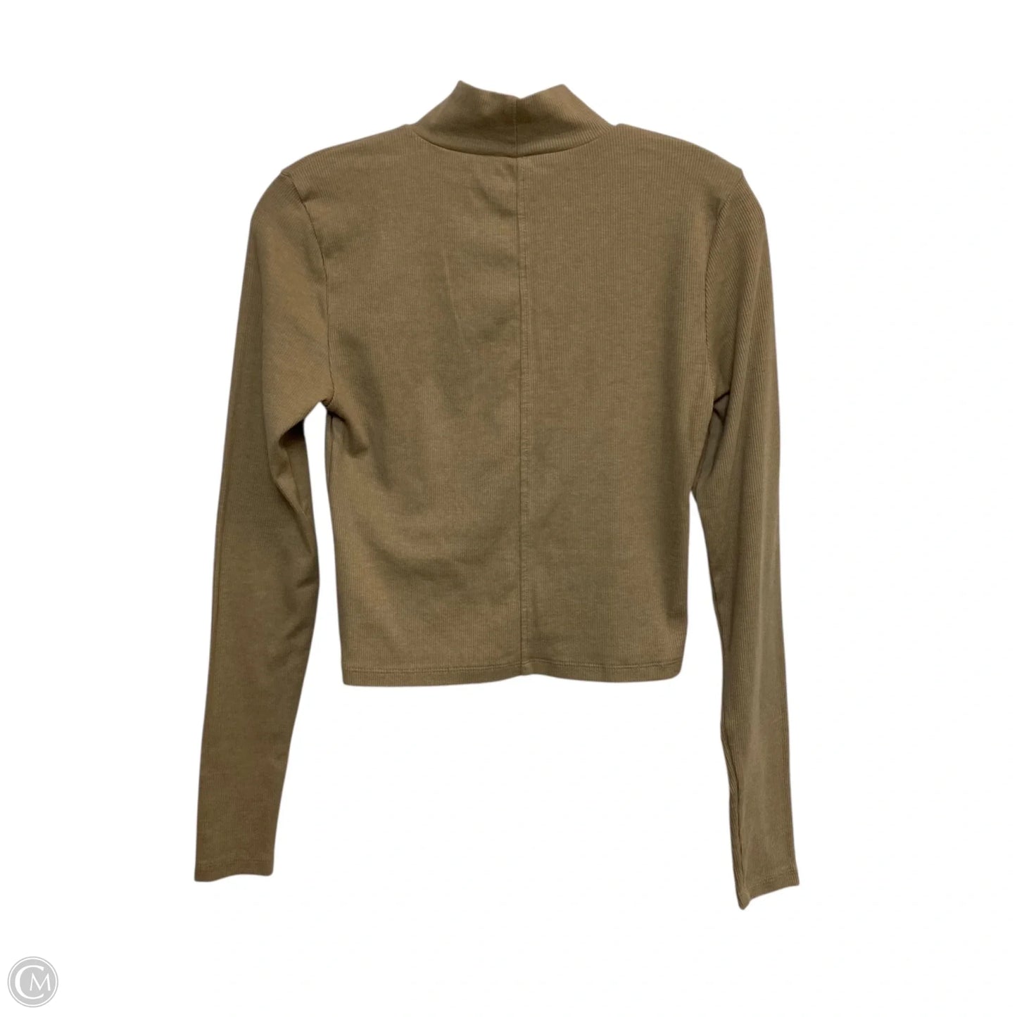 Top Long Sleeve By American Eagle In Tan, Size: M