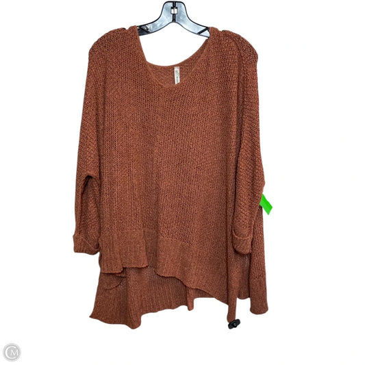 Top 3/4 Sleeve By Wishlist In Brown, Size: M