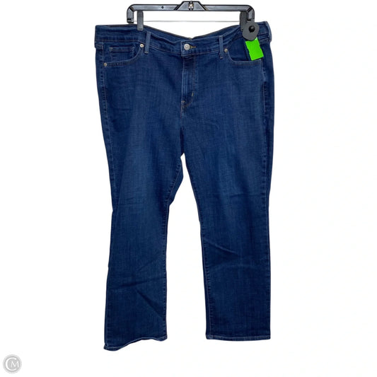 Jeans Straight By Levis In Blue Denim, Size: 20