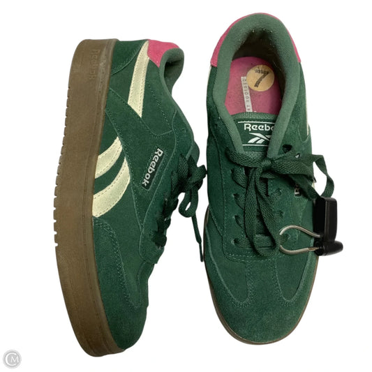 Shoes Sneakers By Reebok In Green, Size: 7