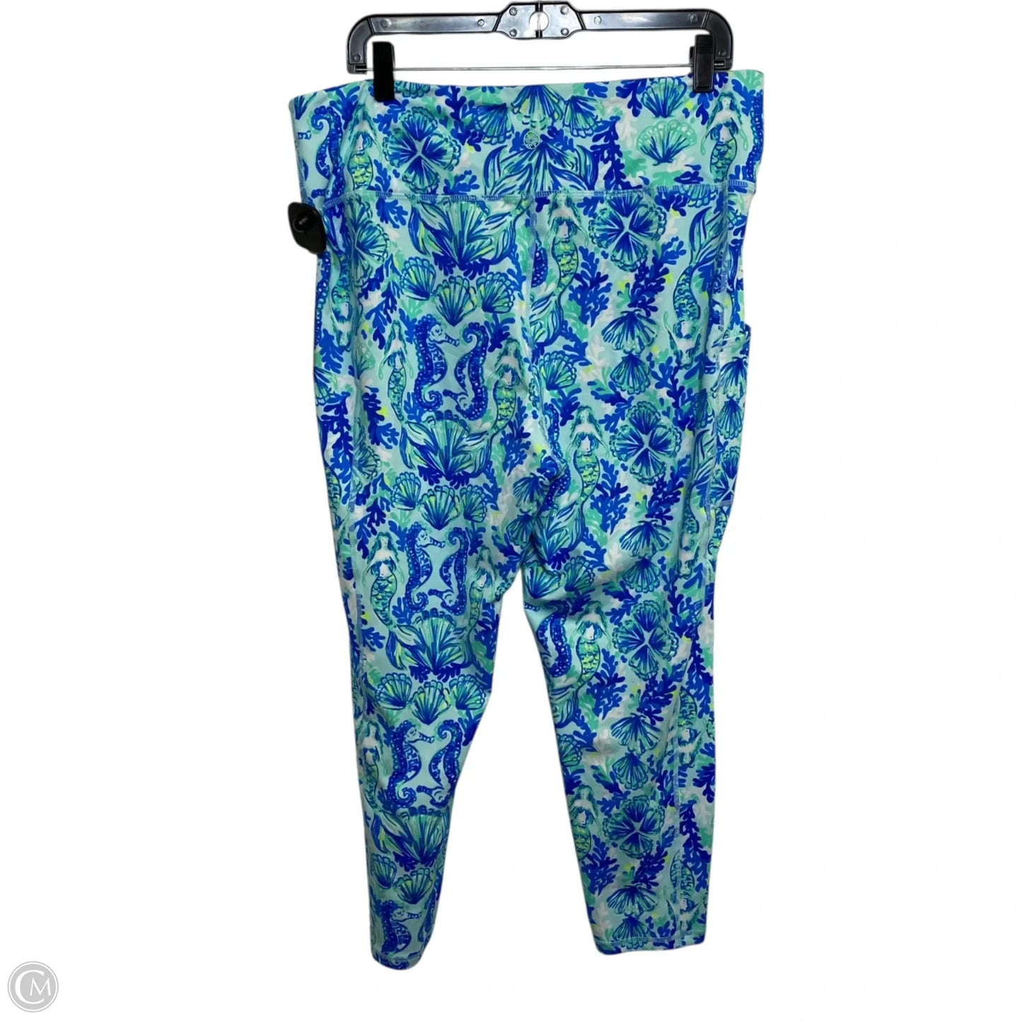 Pants Designer By Lilly Pulitzer In Blue & Green, Size: Xxl