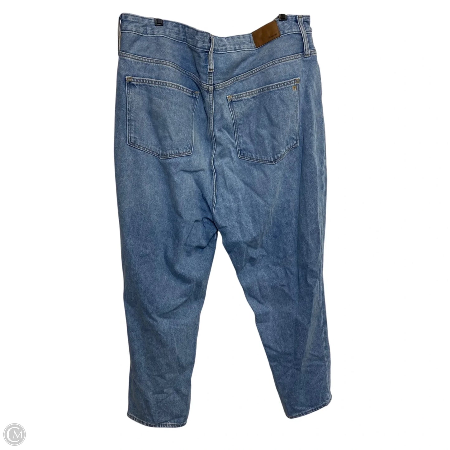 Jeans Straight By Madewell In Blue Denim, Size: 22