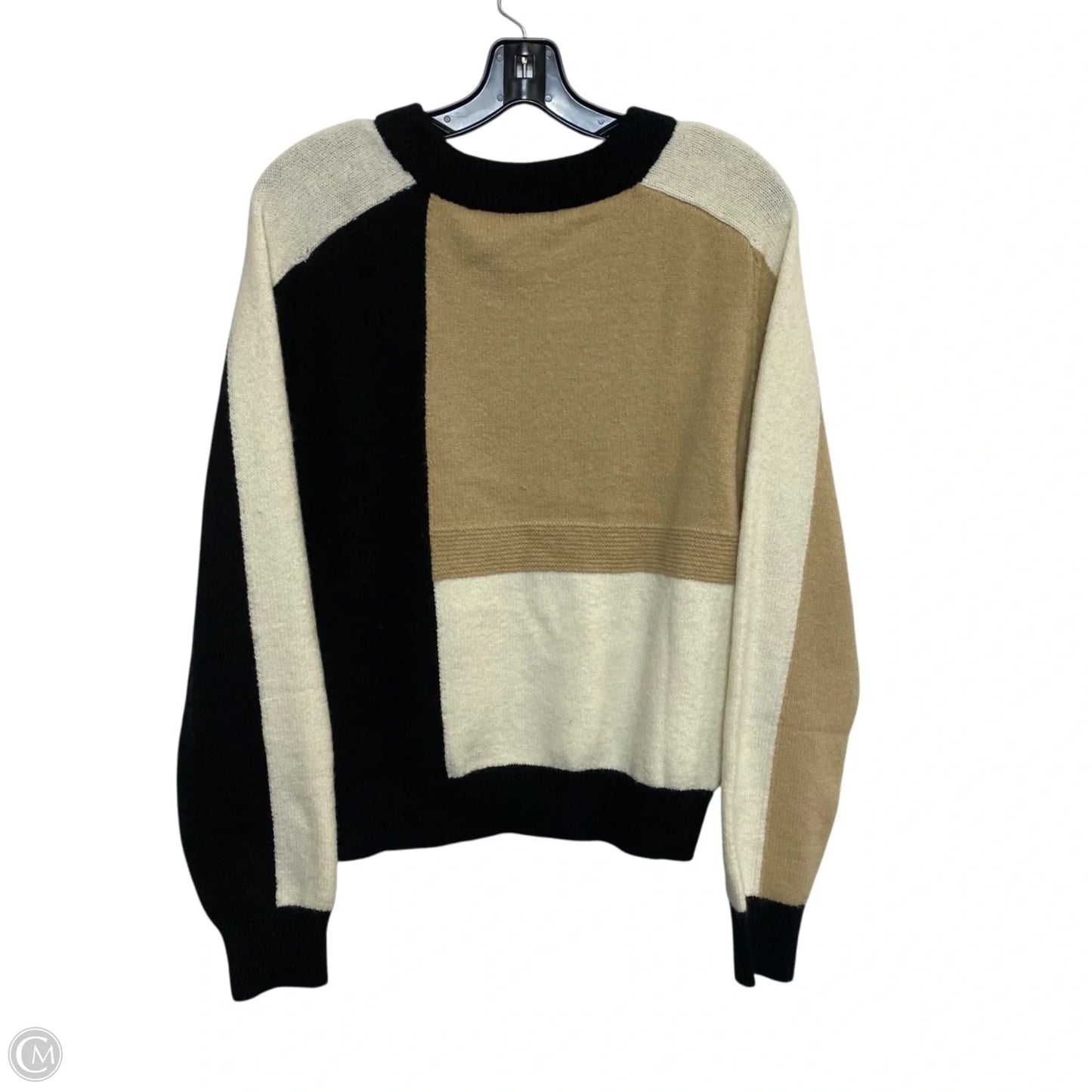 Sweater By Versona In Black & Cream, Size: M