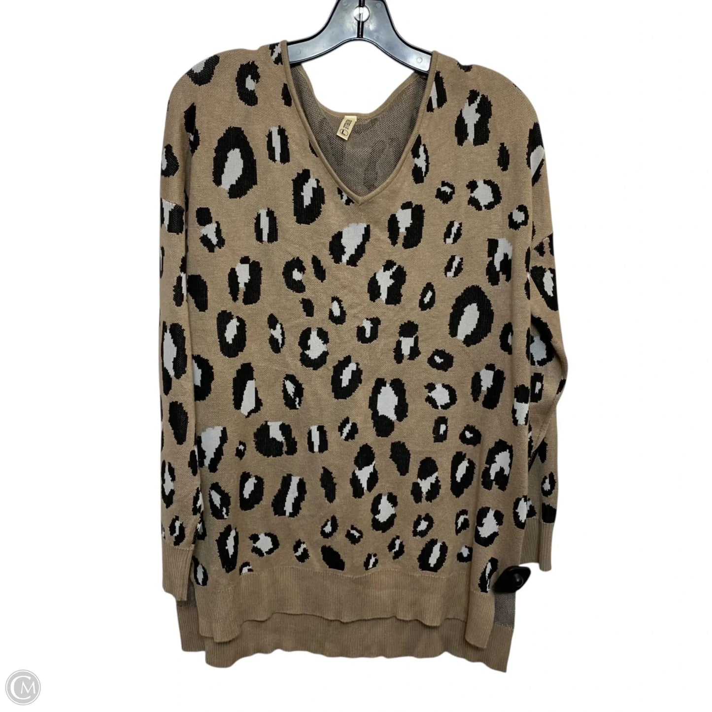 Sweater By Grecerelle In Animal Print, Size: L