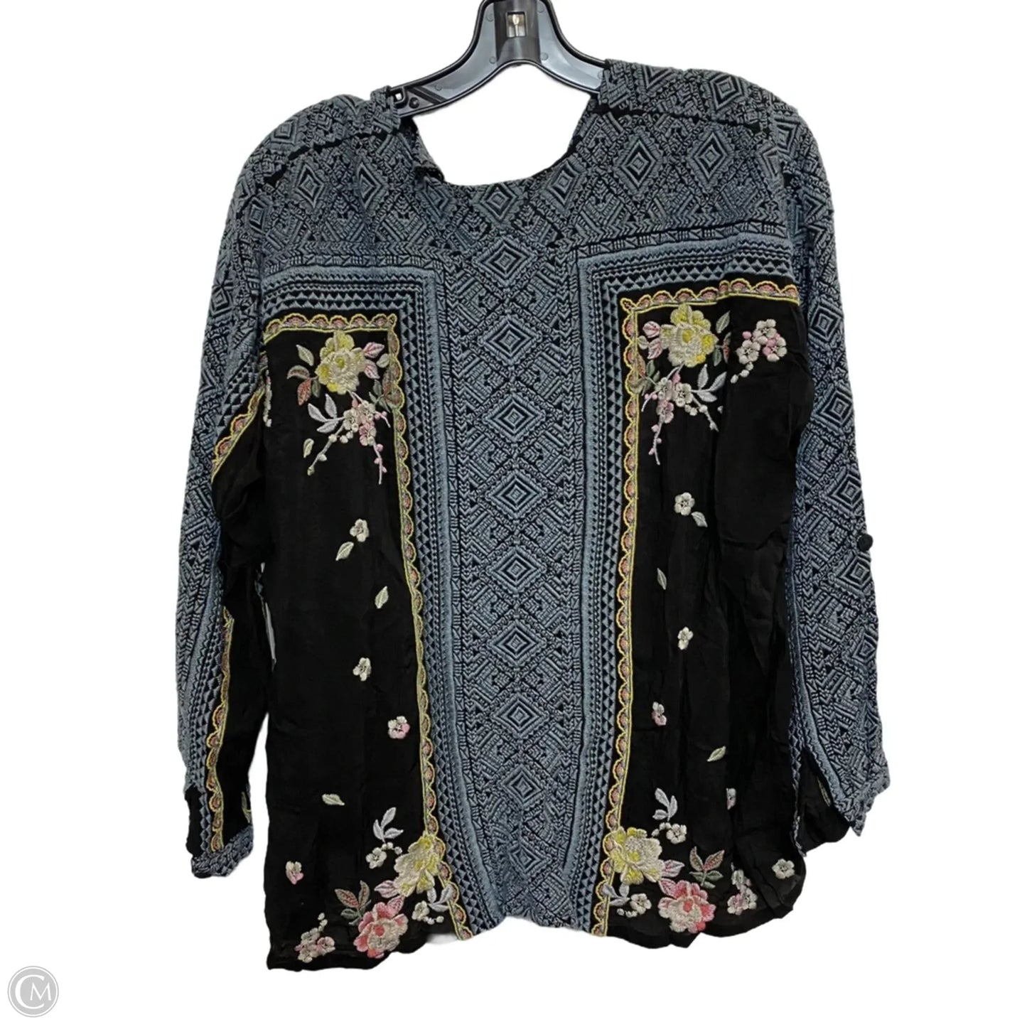 Top Long Sleeve Designer By Johnny Was In Black, Size: Xs