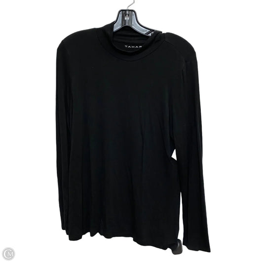 Top Long Sleeve By Tahari In Black, Size: Xl