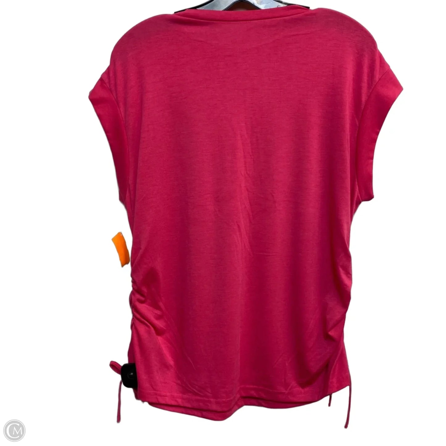 Top Short Sleeve By Shein In Pink, Size: L