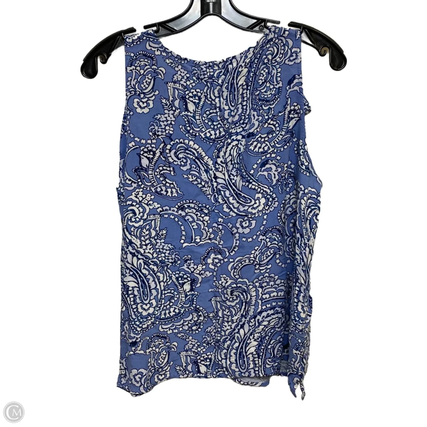 Top Sleeveless By Cece In Blue, Size: M