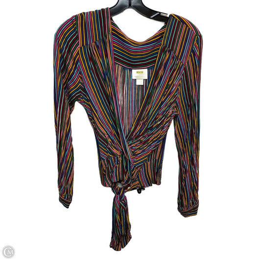 Top Long Sleeve By Maeve In Multi-colored, Size: L