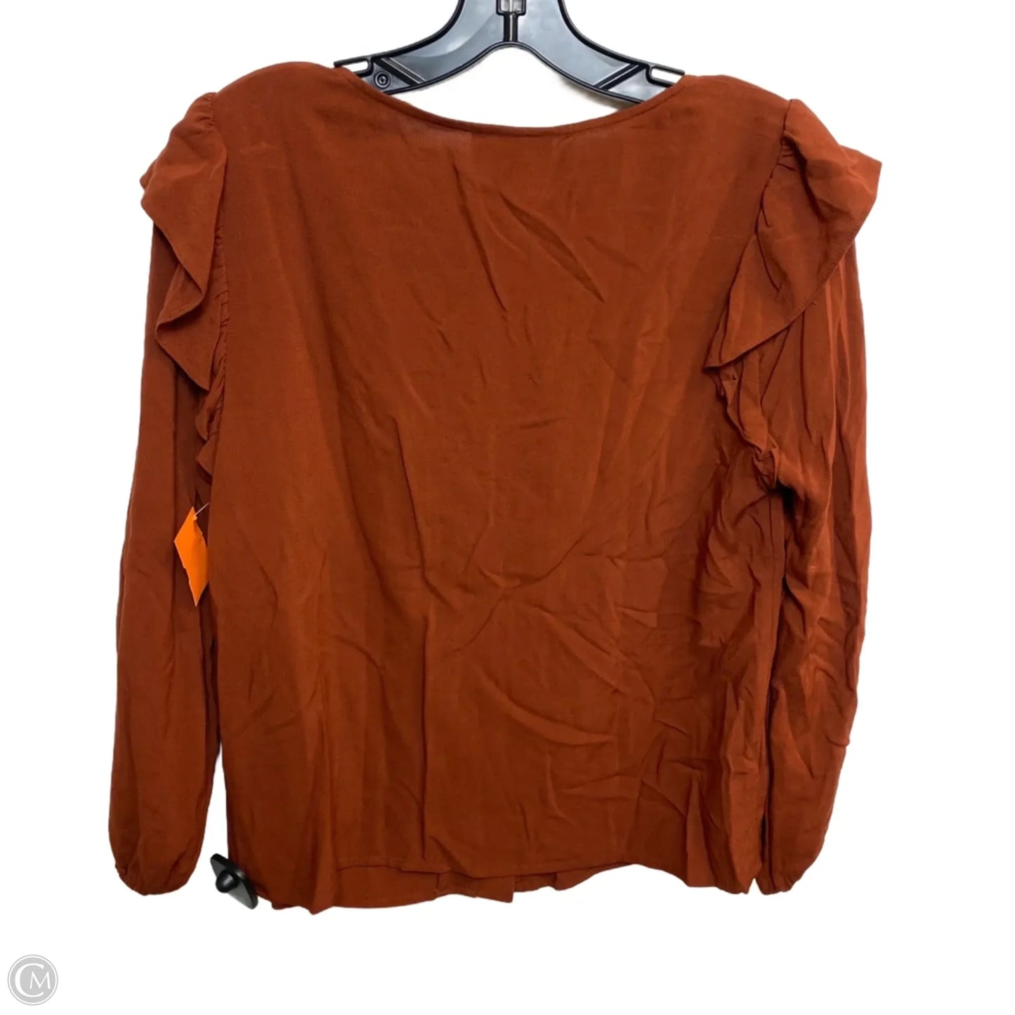 Top Long Sleeve By Universal Thread In Brown, Size: S