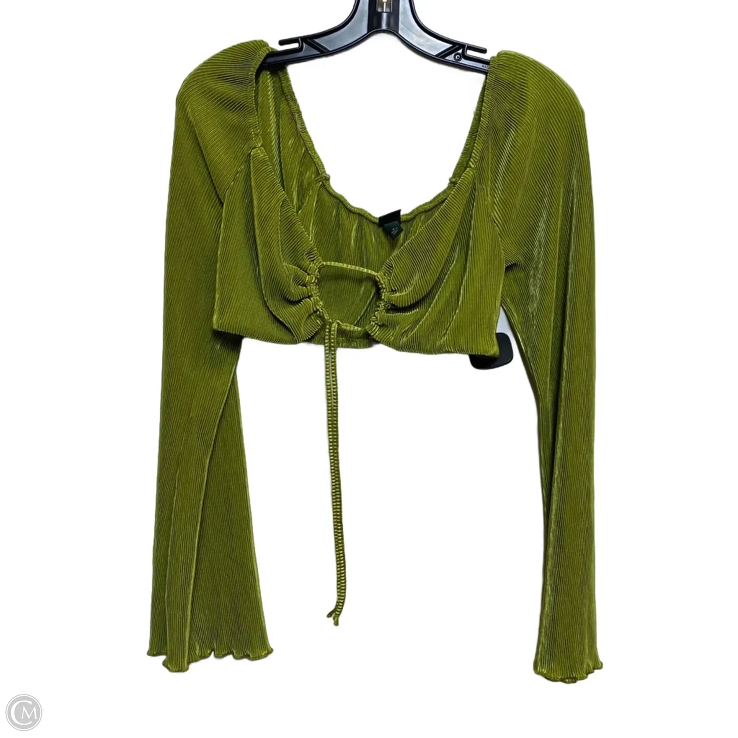 Top Long Sleeve By Wild Fable In Green, Size: M