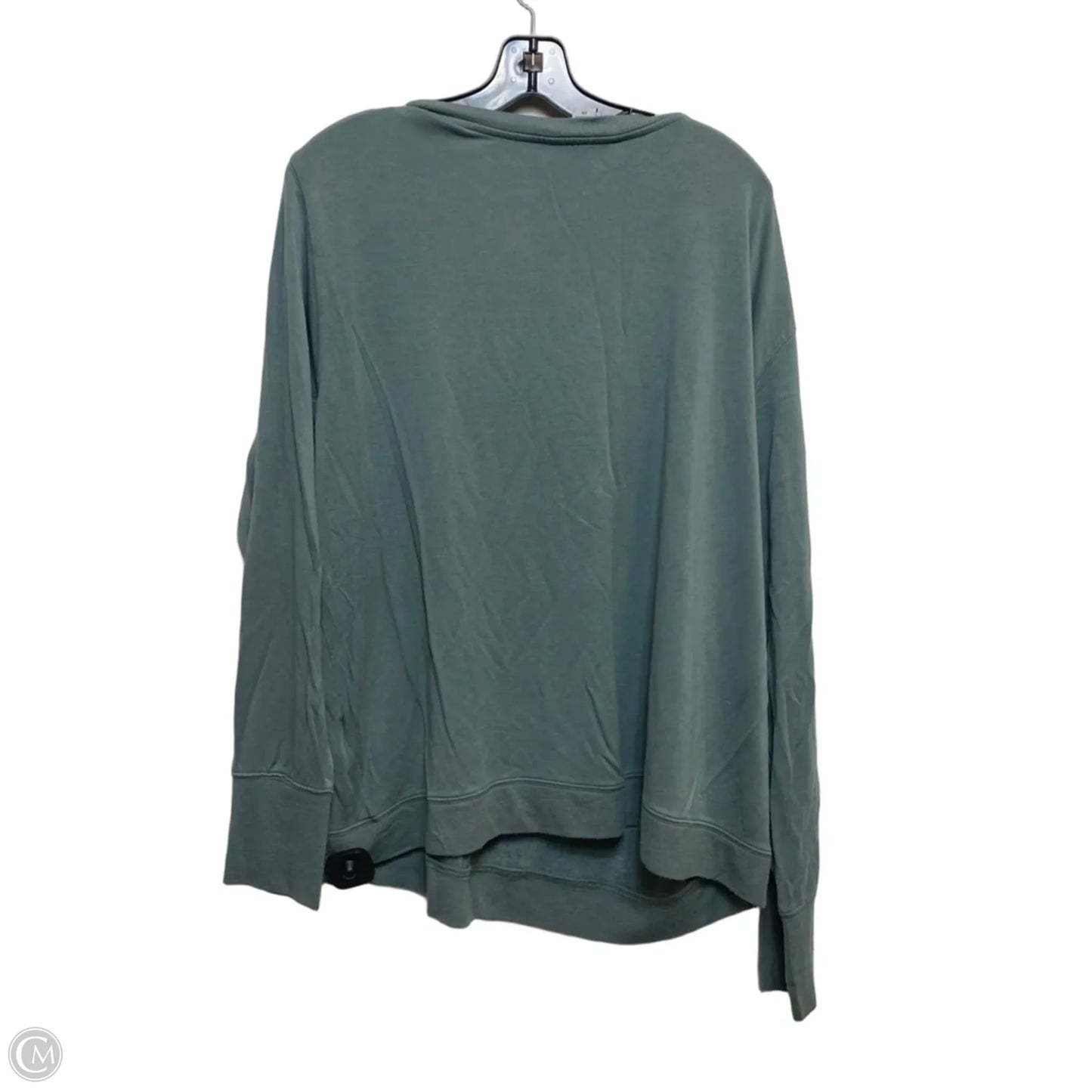 Athletic Top Long Sleeve Crewneck By Athleta In Green, Size: 2x