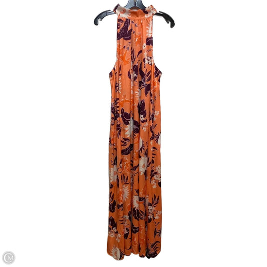 Dress Casual Maxi By Ann Taylor In Orange & Purple, Size: Xl