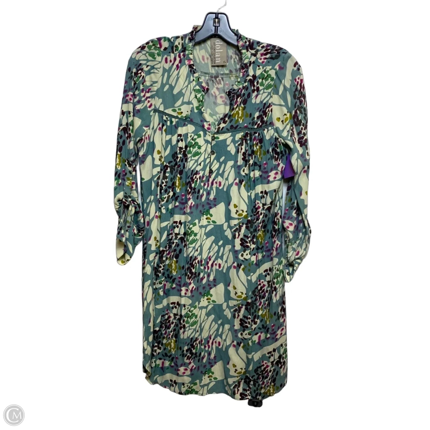 Dress Casual Short By Dolan Left Coast In Green & Purple, Size: Xs