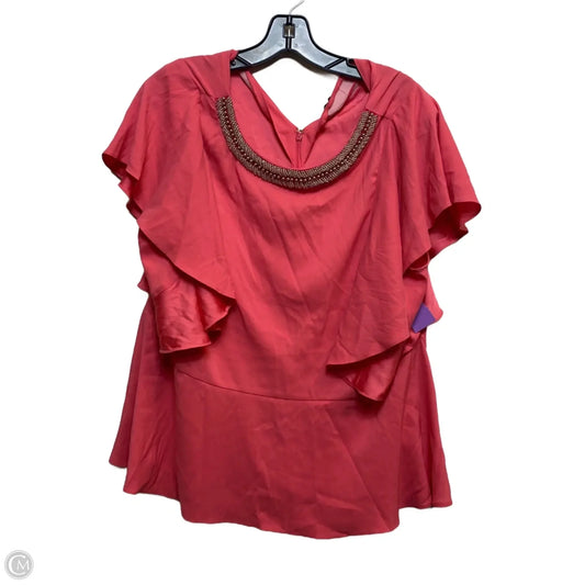 Top Short Sleeve By Limited In Pink, Size: Xl