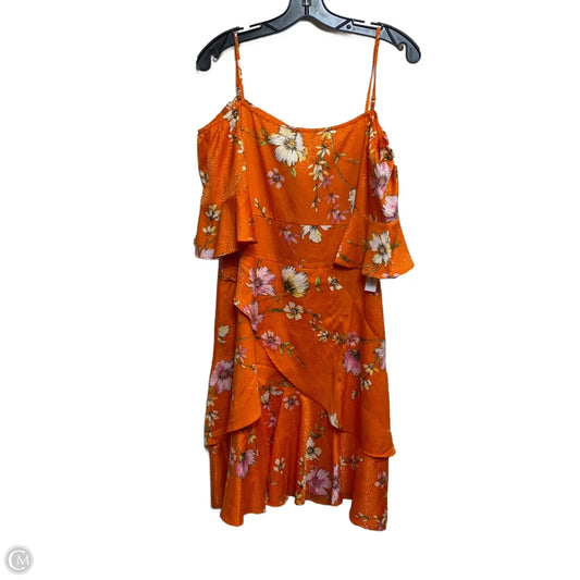 Dress Casual Short By Emma And Michele In Orange, Size: L
