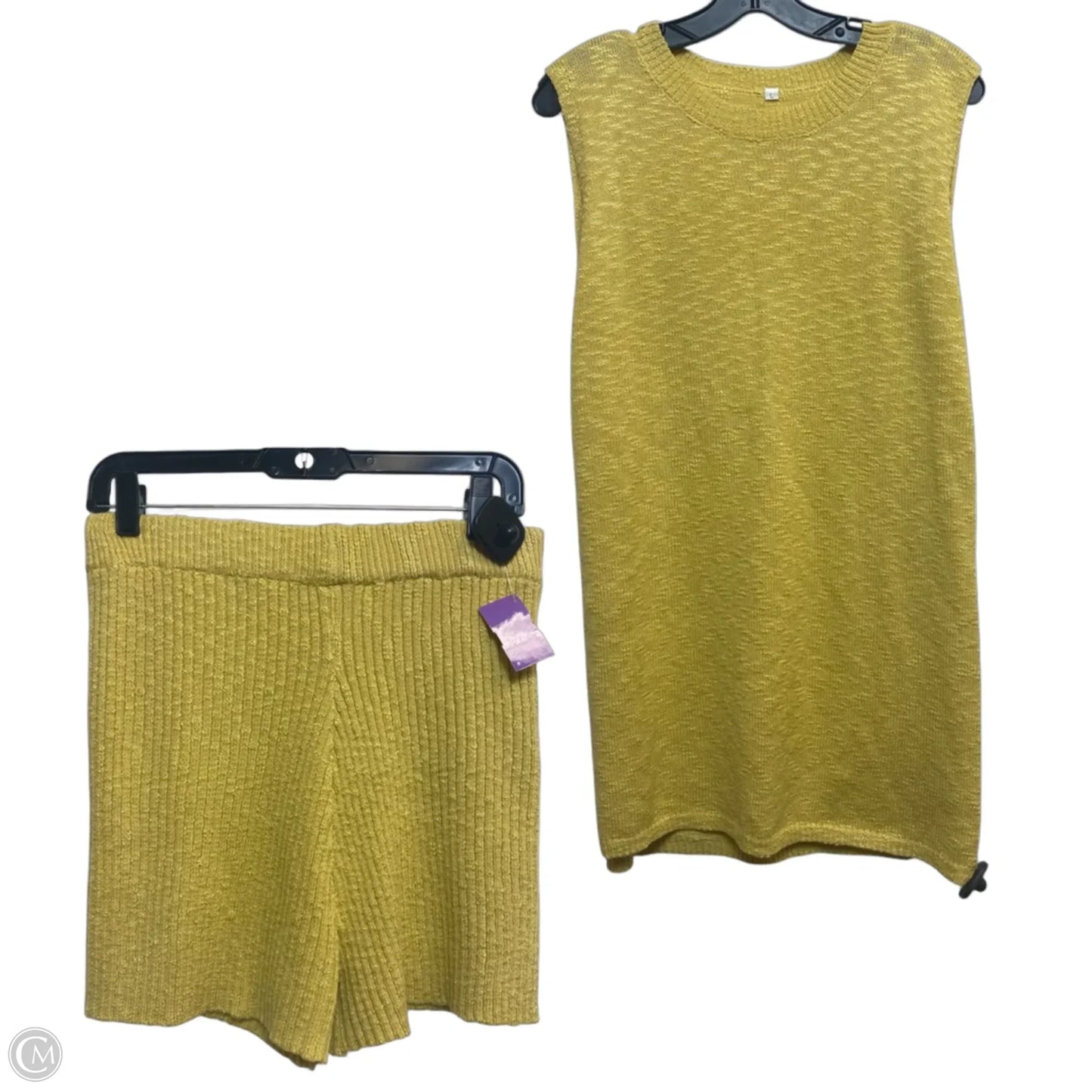 Shorts Set By Clothes Mentor In Yellow, Size: L