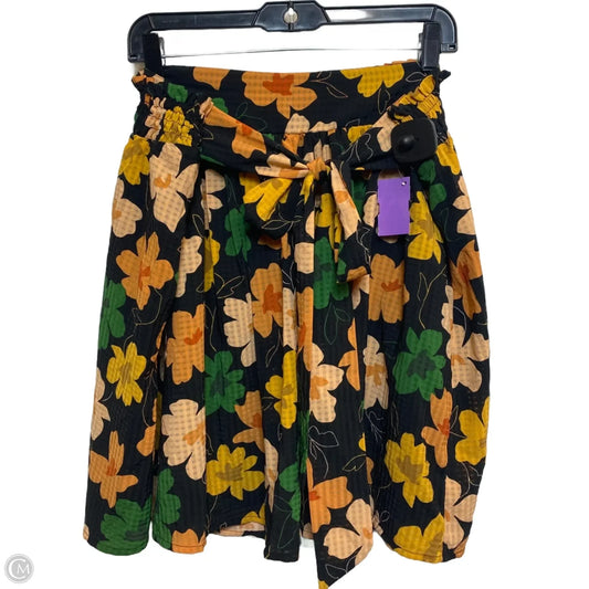 Skirt Mini & Short By Who What Wear In Black & Orange, Size: Xxl