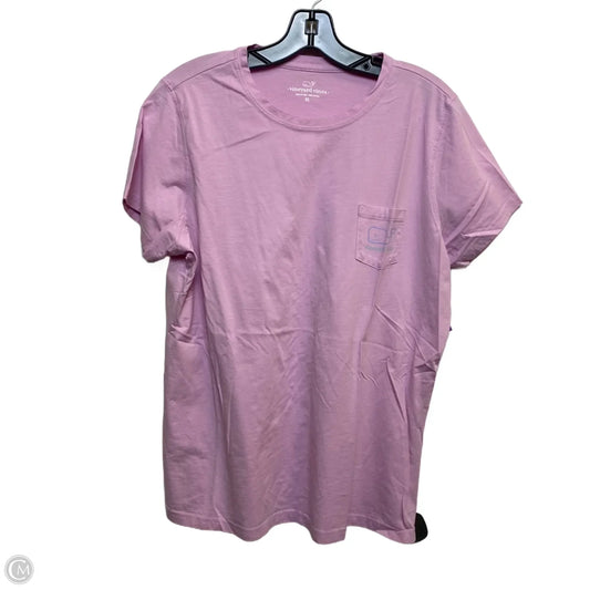 Top Short Sleeve Designer By Vineyard Vines In Pink, Size: Xl