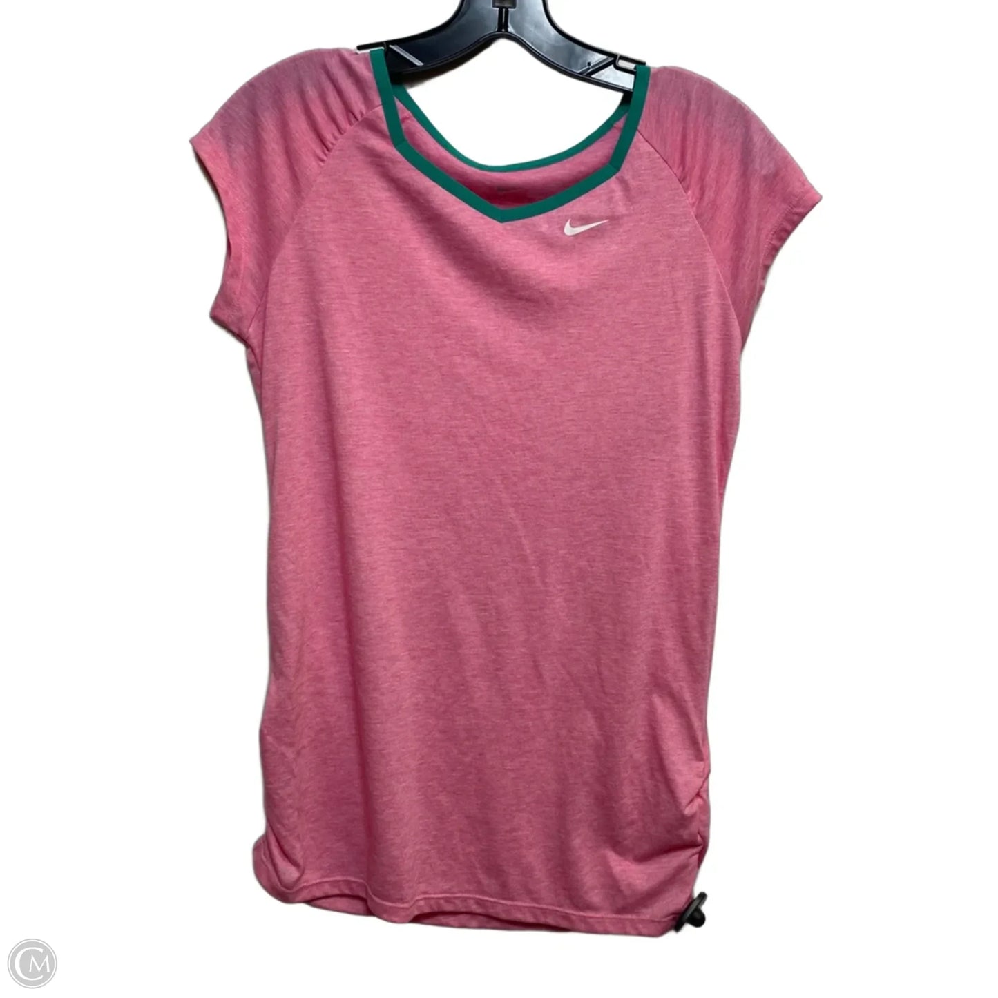 Athletic Top Short Sleeve By Nike Apparel In Pink, Size: Xl