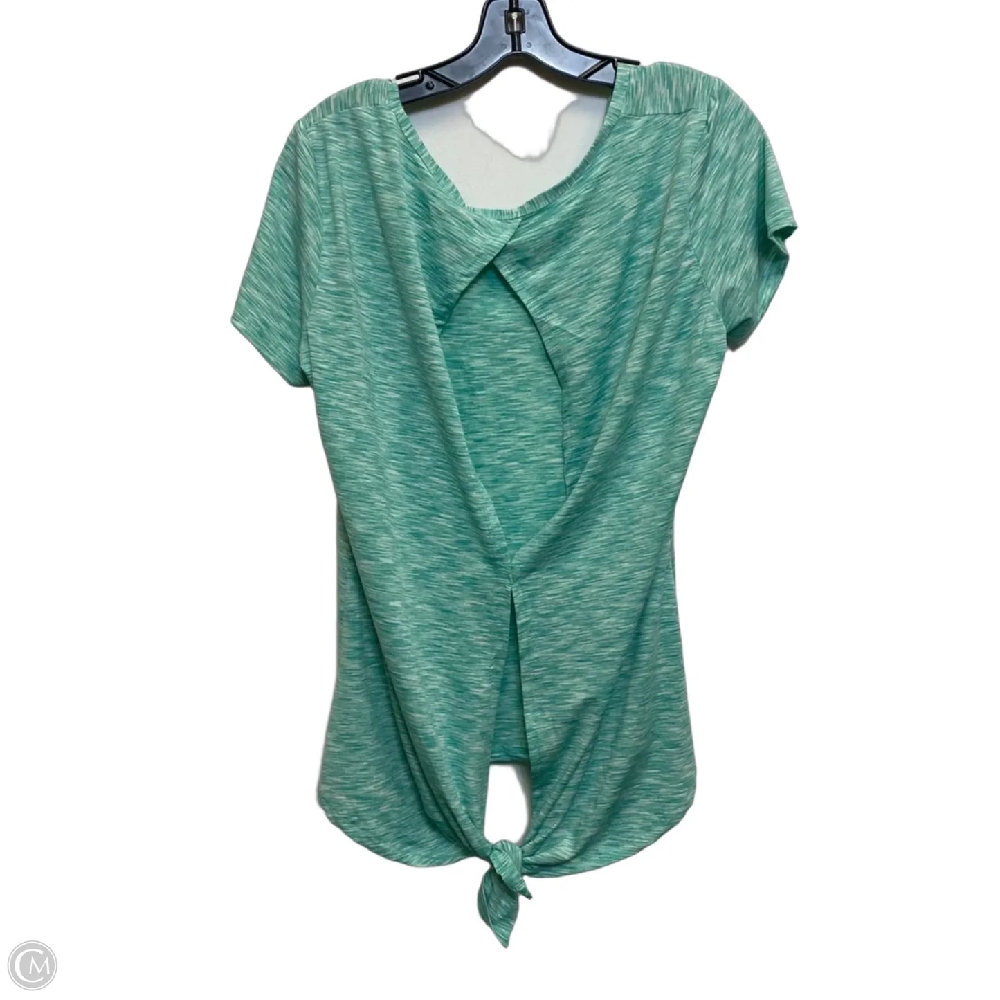 Athletic Top Short Sleeve By Bally In Green, Size: Xl