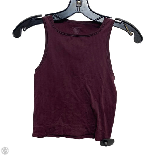 Top Sleeveless By Anthropologie In Maroon, Size: Xs